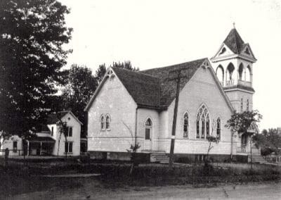 Historic Methodist church in Sadorus, Illinois