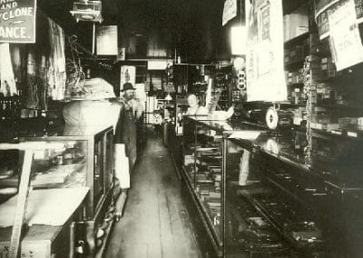 Interior of historic store in Sadorus, Illinois