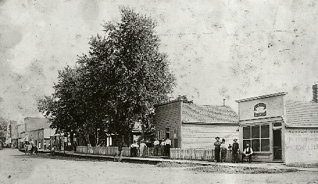 Historic Main Street in Sadorus, Illinois