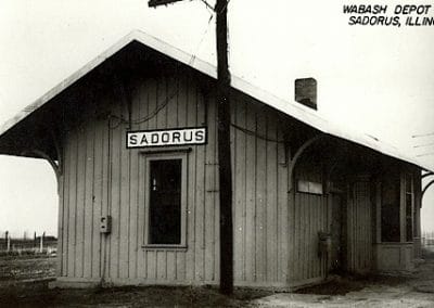 Sadorus Wabash Depot in 1955, Sadorus, Illinois